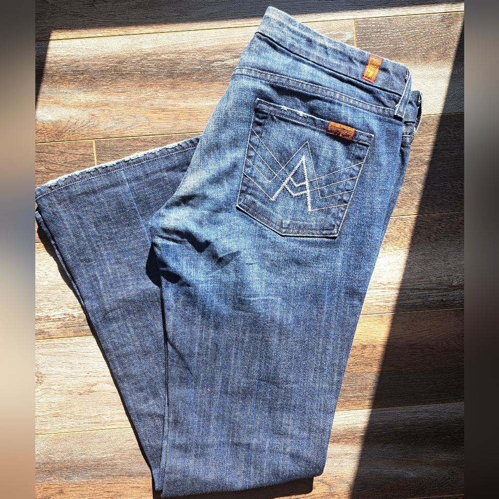 7 For All Mankind | Stevie Blue Flare Jeans